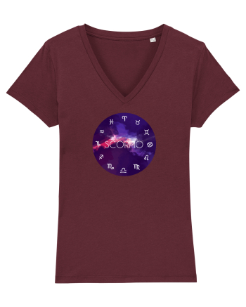 Scorpio Astrological Sign/SCORPION/Zodiac Burgundy