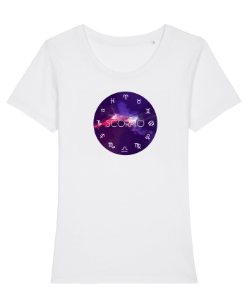 Scorpio Astrological Sign/SCORPION/Zodiac White