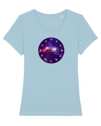 Scorpio Astrological Sign/SCORPION/Zodiac Sky Blue