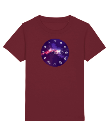 Scorpio Astrological Sign/SCORPION/Zodiac Burgundy
