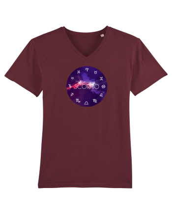 Scorpio Astrological Sign/SCORPION/Zodiac Burgundy