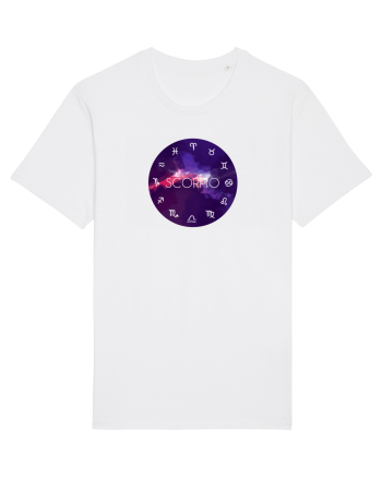 Scorpio Astrological Sign/SCORPION/Zodiac White