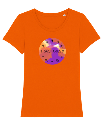 Sagitarius Astrological Sign/SAGITARIUS/Zodiac Bright Orange