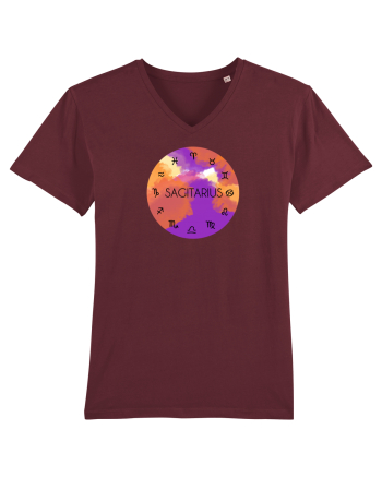 Sagitarius Astrological Sign/SAGITARIUS/Zodiac Burgundy