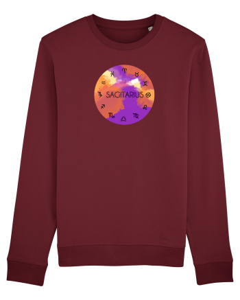 Sagitarius Astrological Sign/SAGITARIUS/Zodiac Burgundy