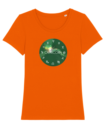 Capricorn Astrological Sign/COPRICORN/Zodiac Bright Orange