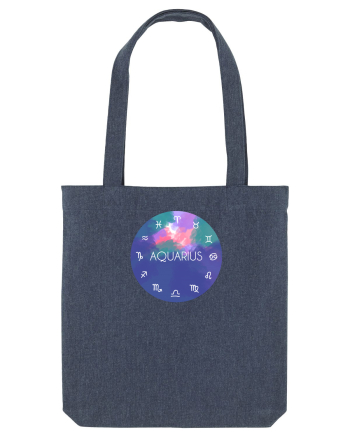 Aquarius Astrological Sign/AQUARIUS/Zodiac Midnight Blue