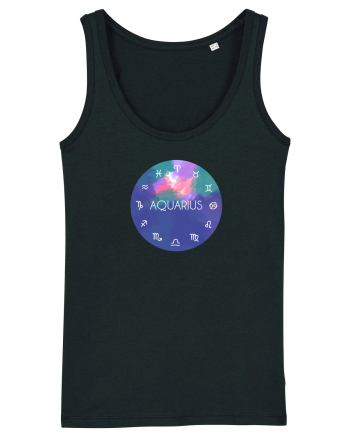Aquarius Astrological Sign/AQUARIUS/Zodiac Black