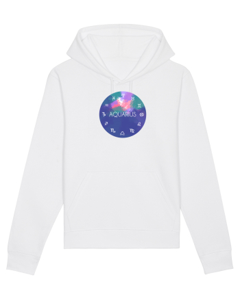Aquarius Astrological Sign/AQUARIUS/Zodiac White