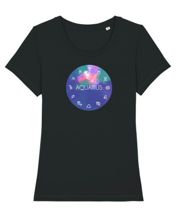 Aquarius Astrological Sign/AQUARIUS/Zodiac Black