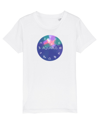 Aquarius Astrological Sign/AQUARIUS/Zodiac White