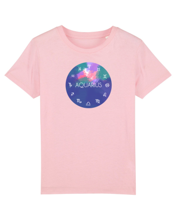 Aquarius Astrological Sign/AQUARIUS/Zodiac Cotton Pink