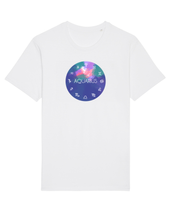 Aquarius Astrological Sign/AQUARIUS/Zodiac White