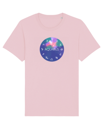 Aquarius Astrological Sign/AQUARIUS/Zodiac Cotton Pink