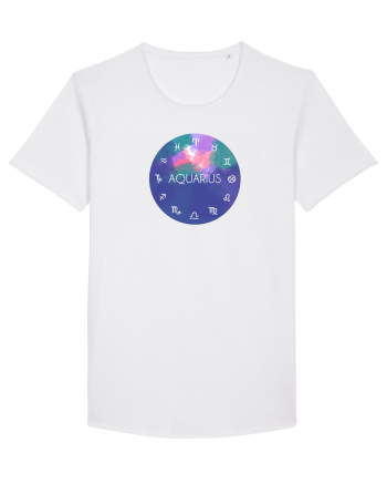 Aquarius Astrological Sign/AQUARIUS/Zodiac White