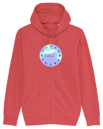 Pisces Astrological Sign/PISCES/Zodiac Carmine Red