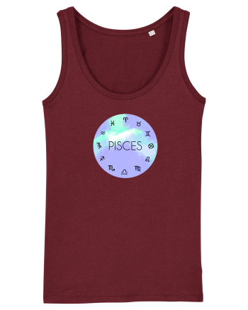Pisces Astrological Sign/PISCES/Zodiac Burgundy