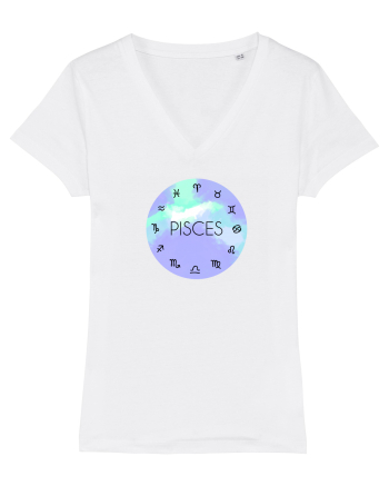 Pisces Astrological Sign/PISCES/Zodiac White