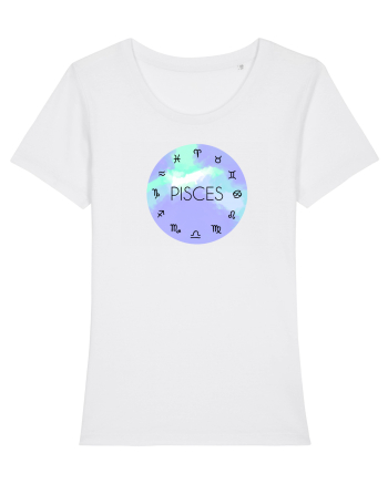 Pisces Astrological Sign/PISCES/Zodiac White