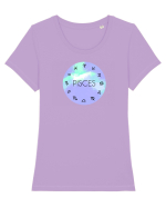 Pisces Astrological Sign/PISCES/Zodiac Tricou mânecă scurtă guler larg fitted Damă Expresser