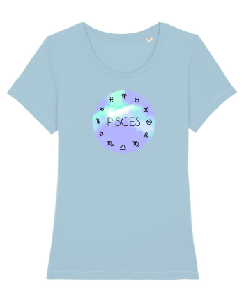 Pisces Astrological Sign/PISCES/Zodiac Sky Blue