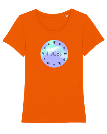 Pisces Astrological Sign/PISCES/Zodiac Bright Orange