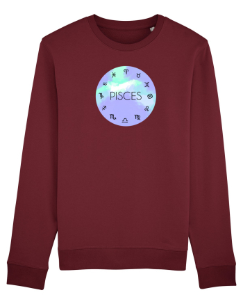 Pisces Astrological Sign/PISCES/Zodiac Burgundy