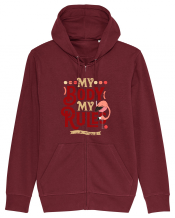 Corpul meu, regulile mele, cu flamingo Burgundy