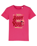 Corpul meu, regulile mele, cu flamingo Tricou mânecă scurtă  Copii Mini Creator
