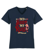Corpul meu, regulile mele, cu flamingo Tricou mânecă scurtă guler V Bărbat Presenter