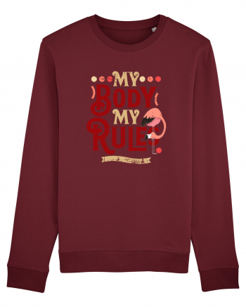 Corpul meu, regulile mele, cu flamingo Burgundy