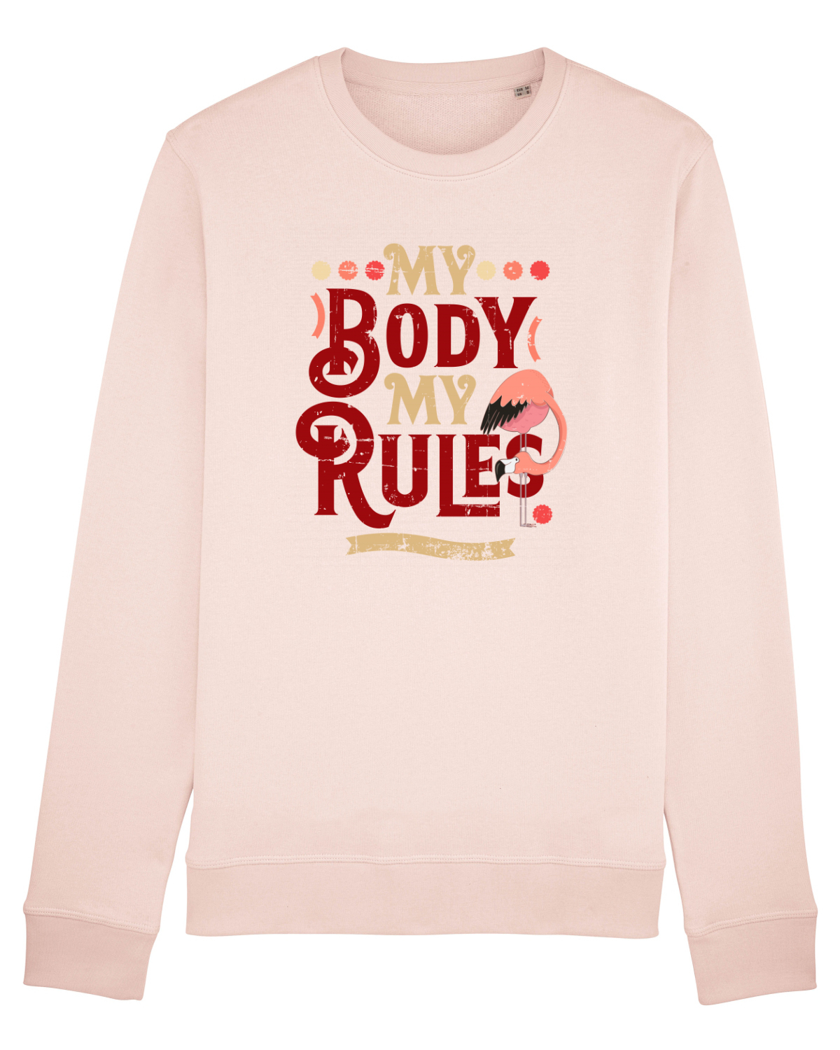 Bluză mânecă lungă Unisex Rise Candy Pink