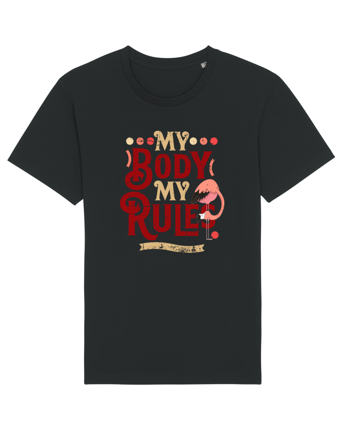 Tricou mânecă scurtă Unisex Rocker Black