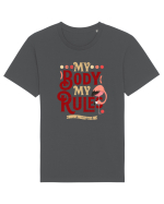 Corpul meu, regulile mele, cu flamingo Tricou mânecă scurtă Unisex Rocker
