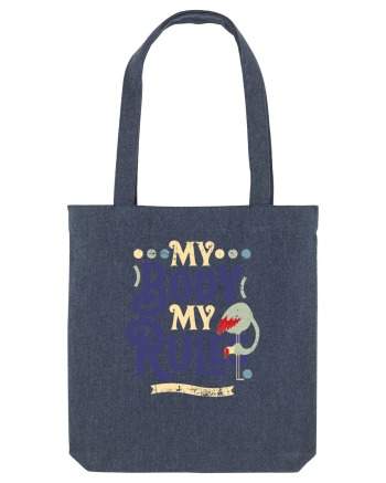 Corpul meu, regulile mele, vintage cu flamingo Midnight Blue