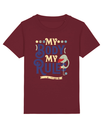 Corpul meu, regulile mele, vintage cu flamingo Burgundy