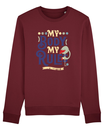 Corpul meu, regulile mele, vintage cu flamingo Burgundy