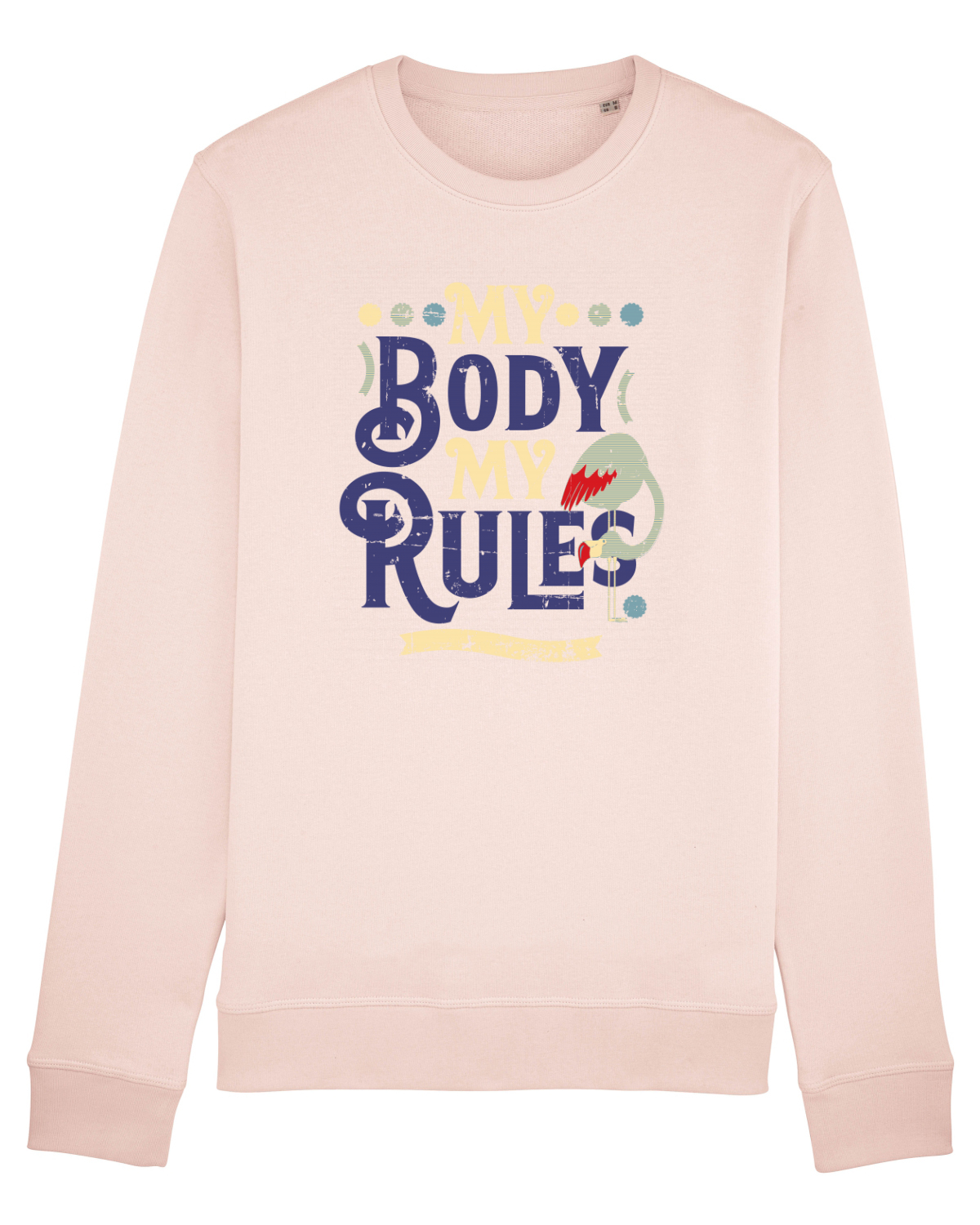 Bluză mânecă lungă Unisex Rise Candy Pink