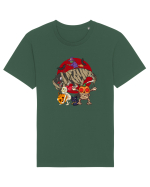 De Halloween cu dinozauri, mumii, bostani, vrahitoare lilieci si pisisi Tricou mânecă scurtă Unisex Rocker
