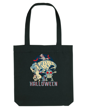 De Halloween vintage cu dinozauri, pisici si mumii si vrajitoare Black