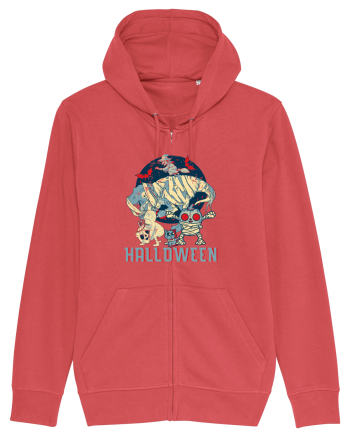 De Halloween vintage cu dinozauri, pisici si mumii si vrajitoare Carmine Red