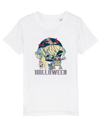 De Halloween vintage cu dinozauri, pisici si mumii si vrajitoare White