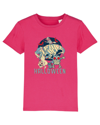 De Halloween vintage cu dinozauri, pisici si mumii si vrajitoare Raspberry