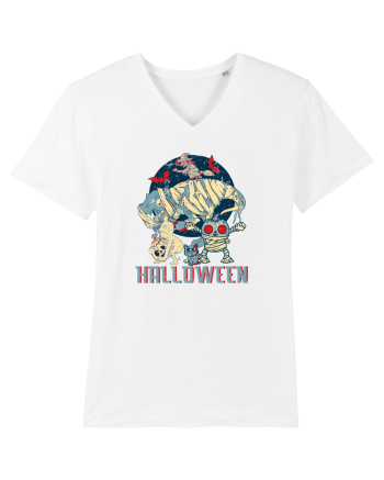 De Halloween vintage cu dinozauri, pisici si mumii si vrajitoare White