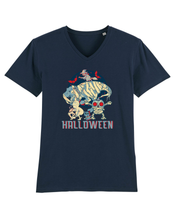 De Halloween vintage cu dinozauri, pisici si mumii si vrajitoare French Navy
