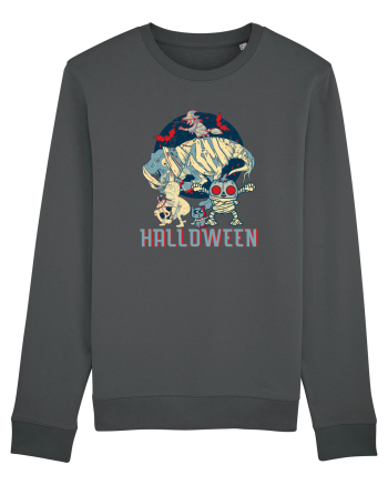 De Halloween vintage cu dinozauri, pisici si mumii si vrajitoare Anthracite