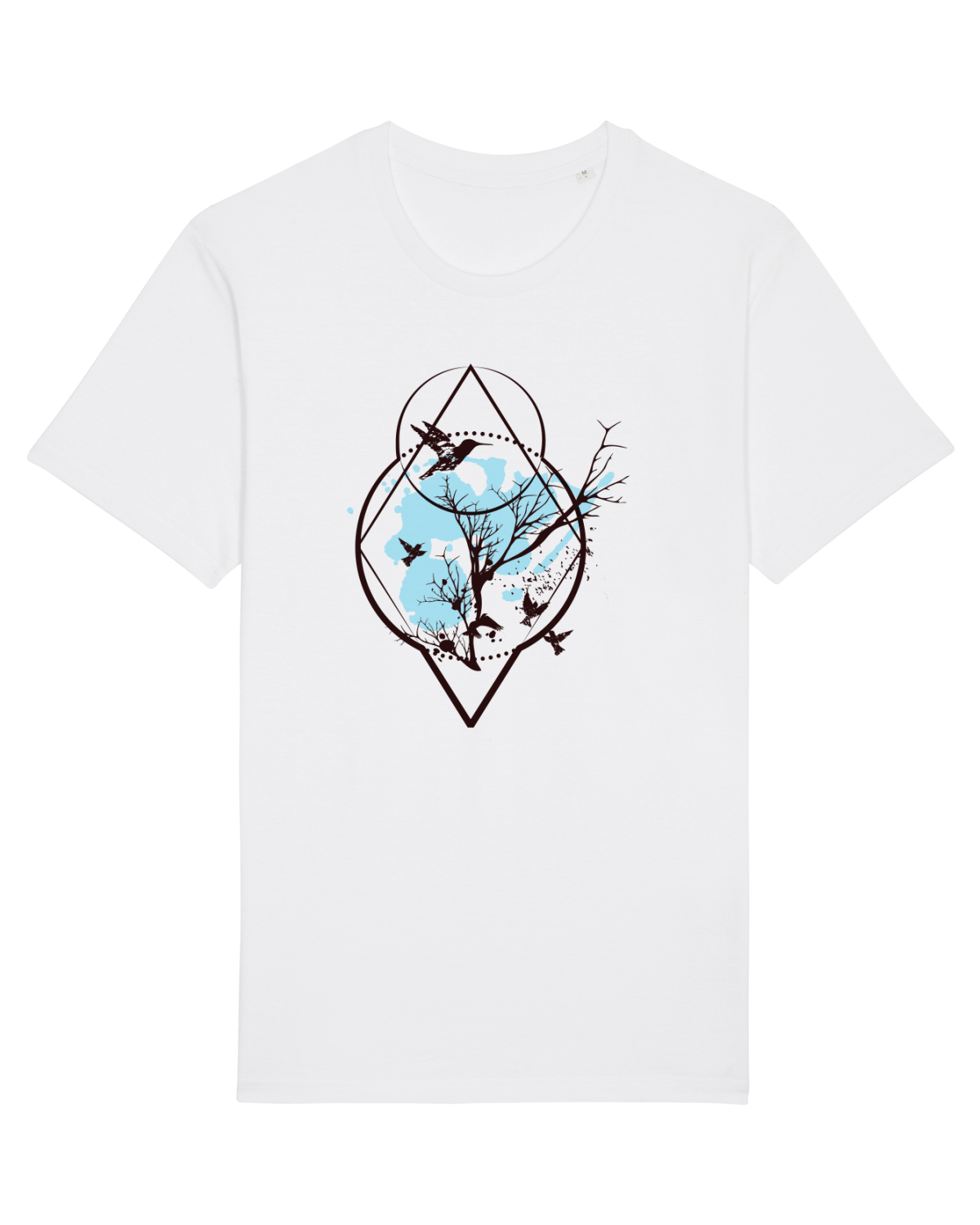 Tricou mânecă scurtă Unisex Rocker White