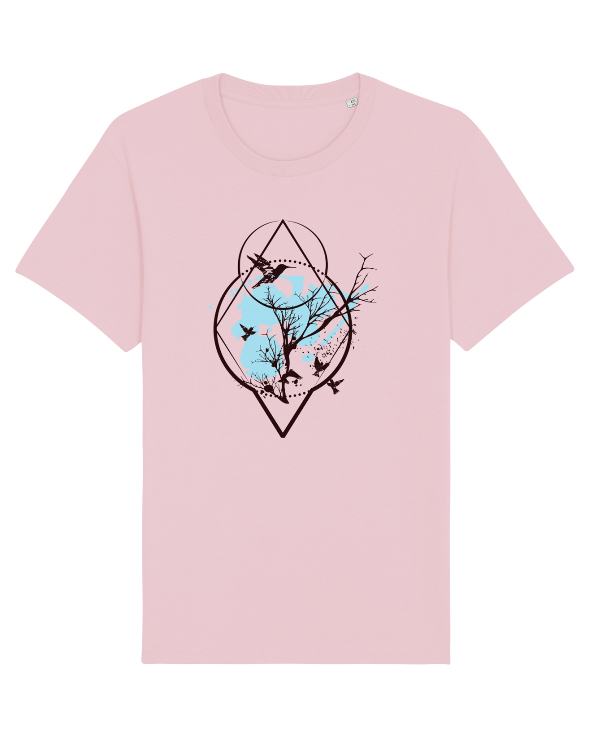 Tricou mânecă scurtă Unisex Rocker Cotton Pink