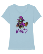 Pisica ucigasa de Halloween. What? Ce? Nimic ciudat la o pisica Tricou mânecă scurtă guler larg fitted Damă Expresser