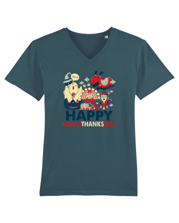 Halloween Thanksgiving si Craciunul. Design retro 3 in 1 Stargazer